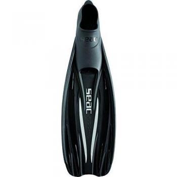 Seac Aletas F100 PRO - Aletas de buceo unisex, color negro, talla 42/43