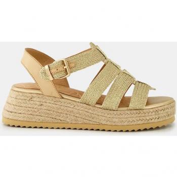 Sandalias de cuña Mustang 52862 para mujer en color beige