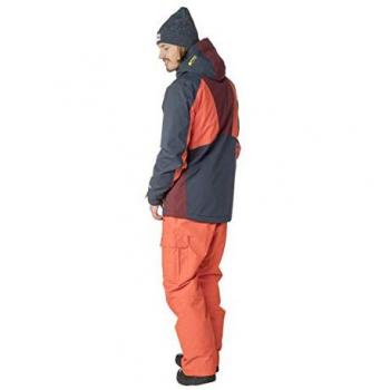 Protest Warrior Chaqueta, Hombre, Azul Marino/Naranja, XXL