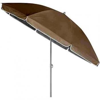Parasol Beige Inclinable 200cm con Protección UV50 y Función de Manivela