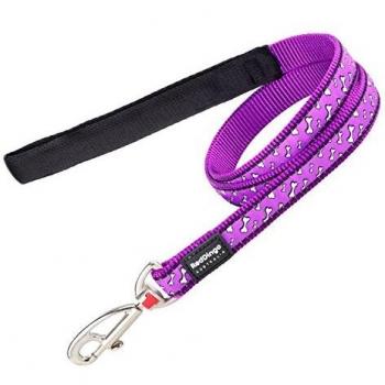 Red Dingo GmbH 9330725072763 Correa Perro Flying Bones, M, Morado