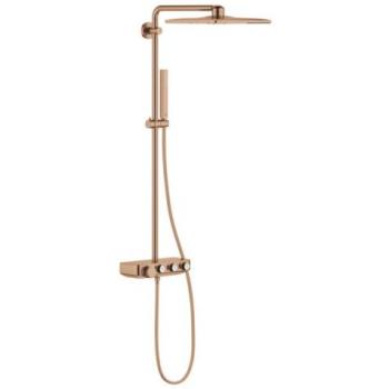 Sistema de Ducha Grohe Euphoria SmartControl 310 Cube Duo con Termostato y Acabado Bronce Mate Warm Sunset