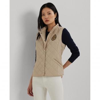 Chaleco Acolchado Impermeable Beige para Mujer Ralph Lauren Talla M