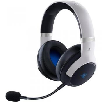 Auriculares Inalámbricos Razer Kaira Pro para PlayStation 5 con Tecnología Hápctica, Diafragma de 50 mm, Control de Volumen, Razer SmartSwitch y RGB Chroma - Blanco