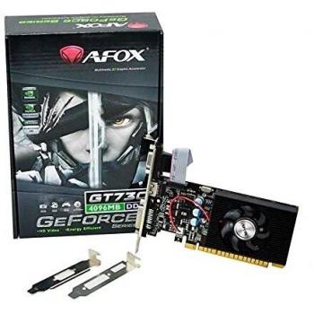 Placa Gráfica AFOX GeForce GT 730 4GB DDR3 128bit DVI HDMI VGA LP