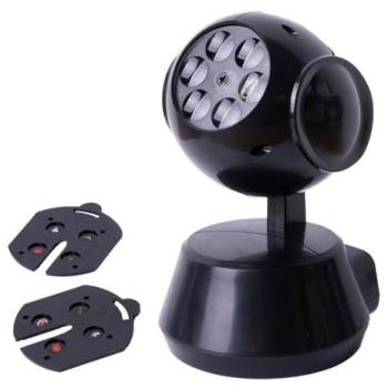 Proyector de Imágenes Decorativas de Halloween con Luz LED, 2 Discos Intercambiables, USB o Pilas, para Uso Interior en Casa y Fiestas