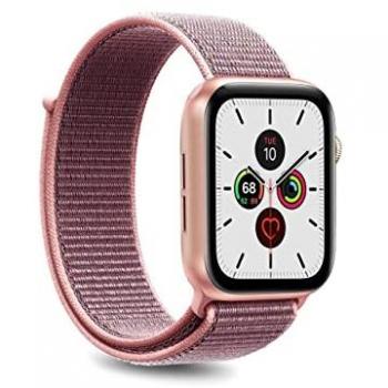 Correa Deportiva de Nylon Puro Rosa para Apple Watch 38/40 mm