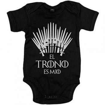 Body bebé Game Of Thrones Juego de Tronos El trono es mío - Negro, 6-12 meses