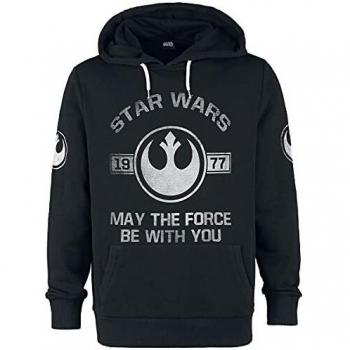 Star Wars 1977 - May The Force Be with You Hombre Sudadera con Capucha Gris/Melé L