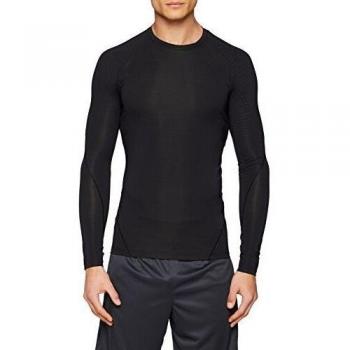 adidas Ask Tec tee LS Camisa de Golf, Hombre, Negro, 2XL