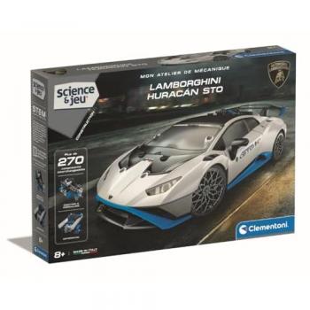 Clementoni - Lamborghini Huracán STO para Construir - Ruedas Orientables - Manual Ilustrado y Aplicación de Visualización 3D