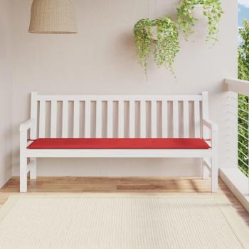 Cojín para Banco de Jardín Rojo 180x50x3 cm en Tela Oxford