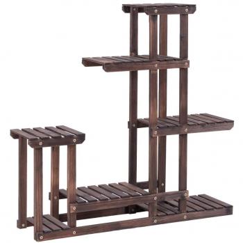 Estante de la Planta Floral Soporte Bastidor para Macetas Jardín Balcón Decorativas Madera 100x25x97cm