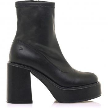 Botín Mustang 53004 Negro Mujer con Tacón de 10 Cm