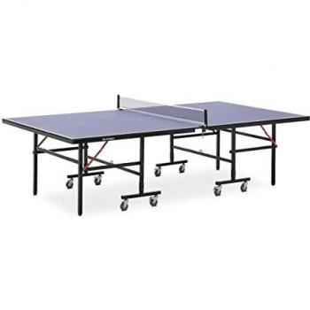 Mesa de ping-pong plegable para interiores con ruedas