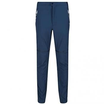 Regatta Men's Water-Repellent Zip-Off Mountain Trousers Moonlight Denim, Size 38 R