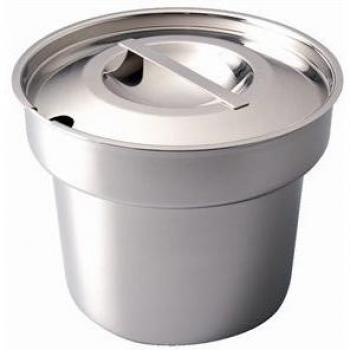 Bain Marie Pot Lid y 18/8 acero inoxidable. 4 litros de capacidad 7 pinta.