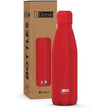 I-Drink ID0004 - Botella térmica de Acero de Doble Pared