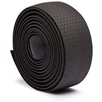 Fabric Silicone - Cinta para manillar de bicicleta, color negro