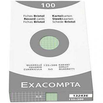 Exacompta - Tarjetas de registro