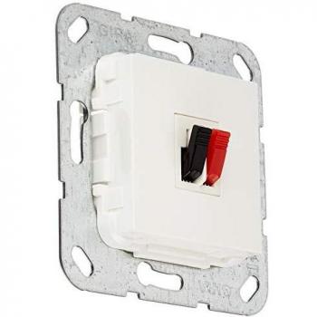 Gira 569203 Speaker Connector 1-Way Use Pure White