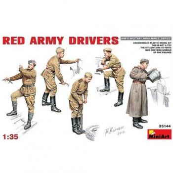 MiniArt 1:35 Scale Red Army Drivers Plastic Model Kit