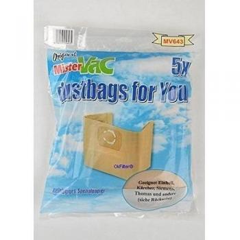 10x Bolsas de aspiradora bolsa para el polvo para Metabo 6.02024.00ASR 25L SC Adecuado