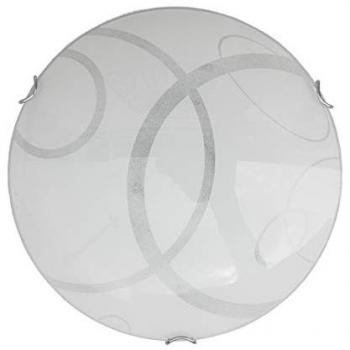 Plafón LED Integrado 18W 4000K con Vidrio Serigrafiado Ø40cm