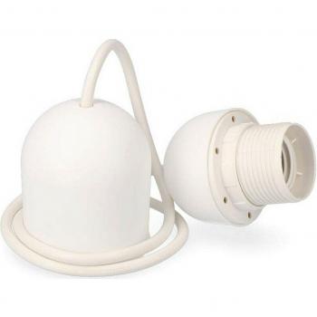 Colgante con portalamparas E27 blanco de 1 metro EDM E44310, Douilles EDM Blanc 250 V Thermoplastique
