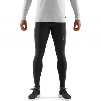 SKINS DNAmic Thermal Mallas largas, Negro y Gris, Small