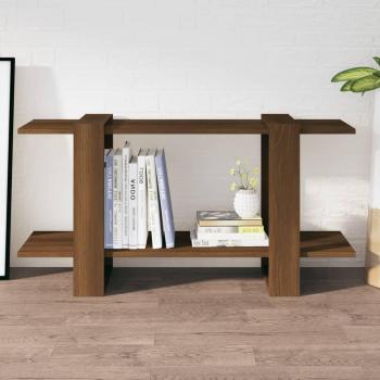 Estantería de madera contrachapada 100x30x51 cm en color Blanco, Negro y Roble Sonoma - Mueble de Almacenaje para Oficina, Estudio, Sala de Estar y Dormitorio