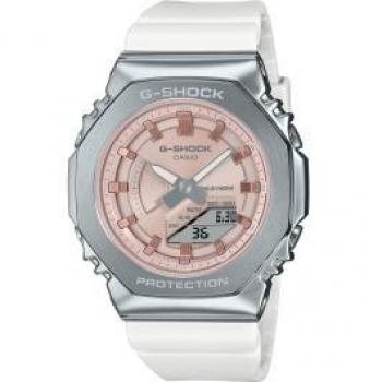Reloj Casio G-Shock GM-S2100WS-7AER de mujer con cubierta de metal y diseño compacto - Serie Precious Heart