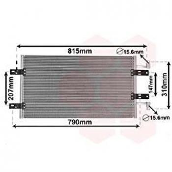 Van Wezel 43005451 condensador del sistema de climatización