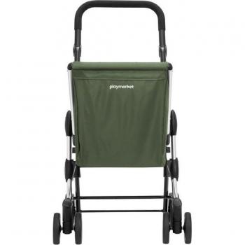 Carro de compra We Go Playmarket - Carro de compra con estructura ligera, ruedas giratorias, capacidad para cargar hasta 30 kg, diseño ergonómico y plegable, ideal para compras diarias