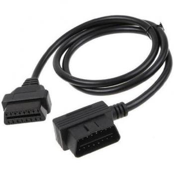 TOOGOO(R) OBD2 16Pin macho a hembra Cable de extension de diagnostico 100cm
