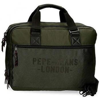 Pepe Jeans Bromley Carteron para Portátil 15,6 Verde 40x32x11 cms Poliéster