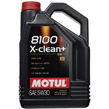 Aceite de motor MOTUL 109220, 5W40, sintético, 100% compatible con motores diésel y gasolina, protección contra el desgaste, estabilidad térmica y limpieza del motor