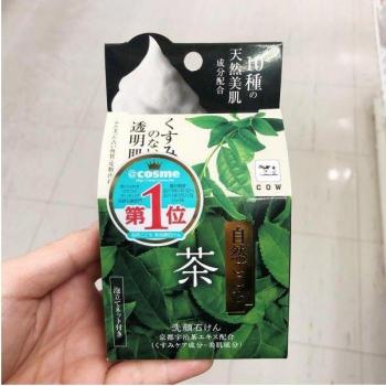 Cow Natural Green Tea Face Wash Soap 80g