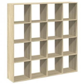 Estantería de madera de ingeniería roble Sonoma 137,5x29x137,5 cm