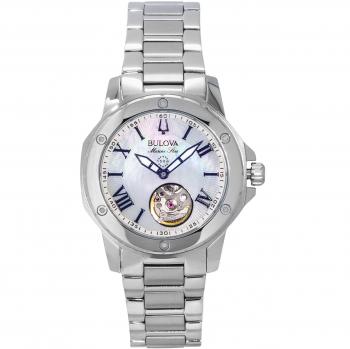 Bulova Marine Star Automatic Women's Watch, 35mm, Sapphire Crystal, 100M Water Resistant