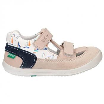Sandalias Kickers para Niña y Niño, modelo 692397-10, color Blanco Roto, talla 31