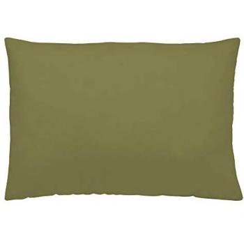 Funda de Almohada Naturals Verde Oliva 144 Hilos 45x155 cm