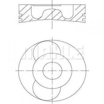 Pistón MAHLE ORIGINAL 040 22 00 - Alta calidad, durabilidad y precisión