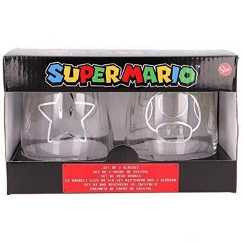 Set 2 Vasos Nintendo Super Mario