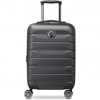 Maleta Delsey Paris Air Armour Slim 55 cm - Cabina rígida - 34L - 4 ruedas dobles - Cierre TSA - Negra