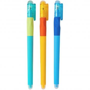M&G Bolígrafo Gel Borrable 0,5mm Azul Antibacteriano (Pack de 3)