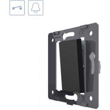 Pulsador media tecla negro LEDBOX