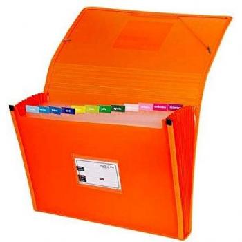 Grafoplás 02963052－Carpeta separadora, tamaño folio, color naranja