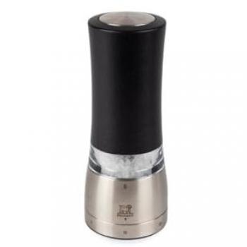 u'Select 16cm Iridescent Black Electric Salt Mill with Pre-Set Grind Settings
