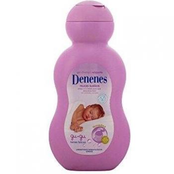 Denenes Felices Sueños - Gel Champú Eco-Enriquecida con Lavanda y 93% de Ingredientes de Origen Natural, Relajación y Cuidado Durante el Baño - 600 ml